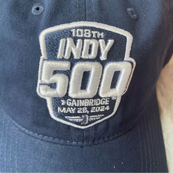 NWT NASCAR Indy 500 Navy Blue Cap/Hat - Picture 2 of 7